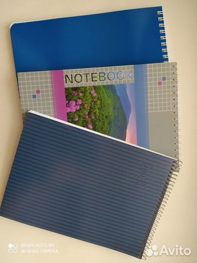 Блокноты, клетка, новые