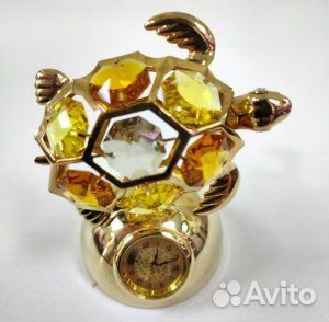 Фигурка декоративная с часами «Черепаха»