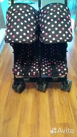 Коляска трость для двойни