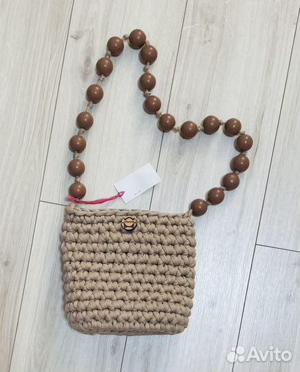 Сумка плетеная на плечо