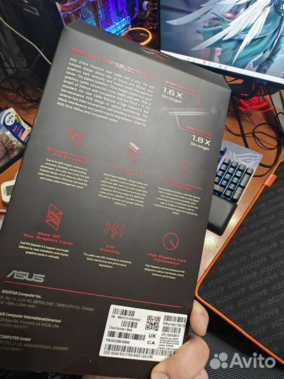 Райзер для видеокарт Asus rog strix