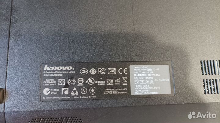 Lenovo g580