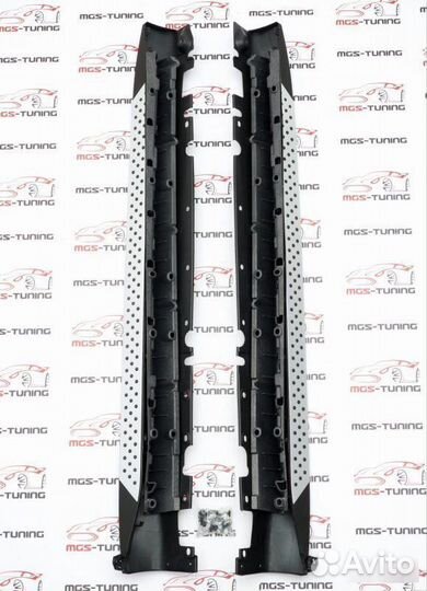 Силовые пороги BMW X5 E70 подножки бмв е70 икс 5