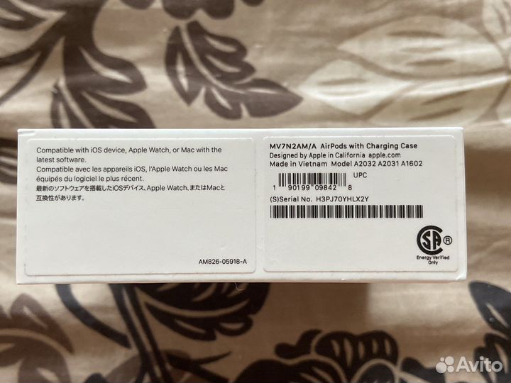 Наушники apple airpods 2