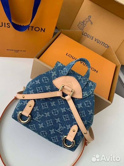 Рюкзак Louis vuitton джинсовый