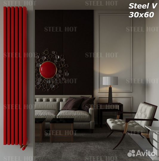 Вертикальный дизайн радиатор Steel V от производит