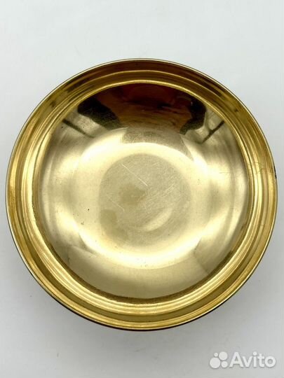 Конфетница / вазочка серебро 916 проба эмаль