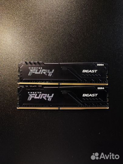 Оперативная память Kingston Fury 16Gb 3200 Mhz