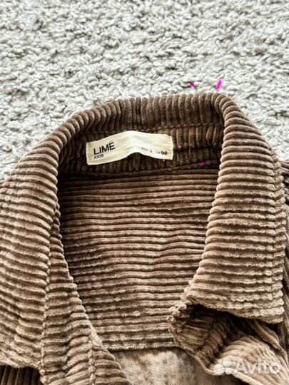 Костюм брюки и рубашка микровельвет Lime 104