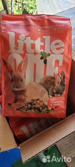 Корм для кроликов little one 4 пачки по 900 гр