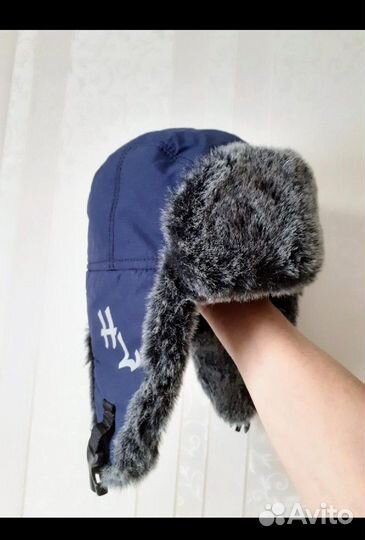 Мужская шапка-ушанка 55-59р
