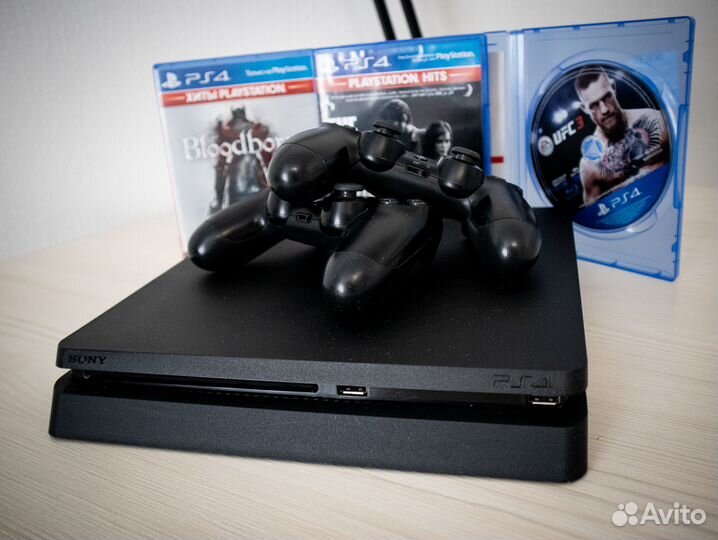 Ps4 slim 1tb с играми