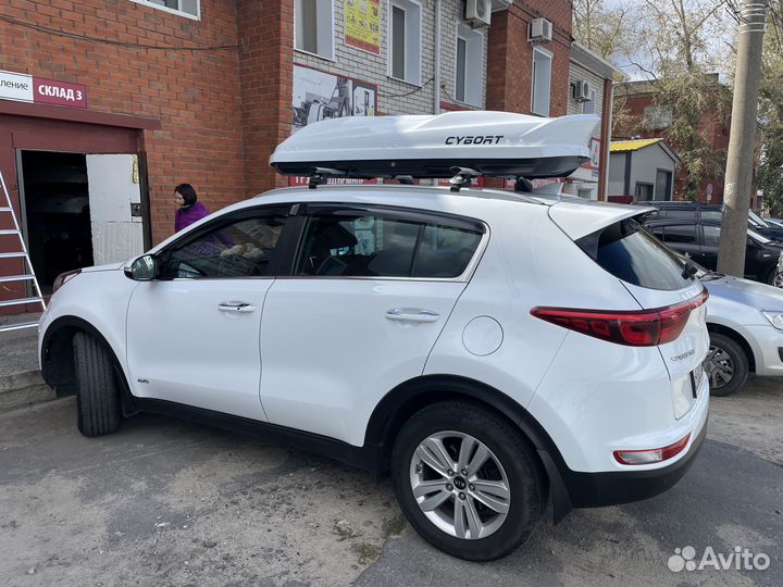 Автобокс cybort F1 белый металлик Kia Sportage