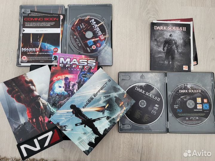 Игровые диски для ps3 Mass effects 3 N7,DarkSouls2