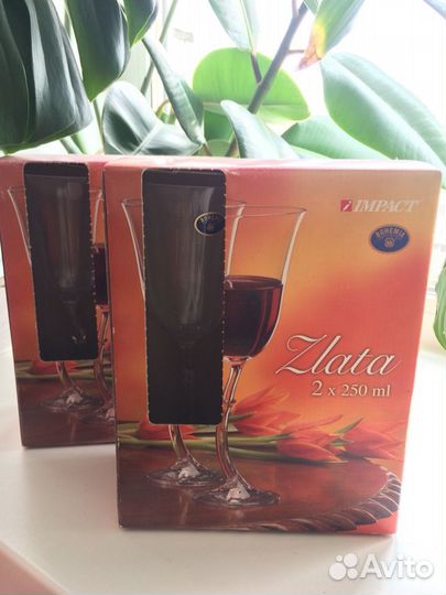 Богемское стекло фужеры