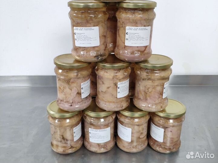 Печень трески в стекле