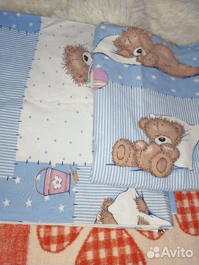 Комплект белья и байковое одеяло