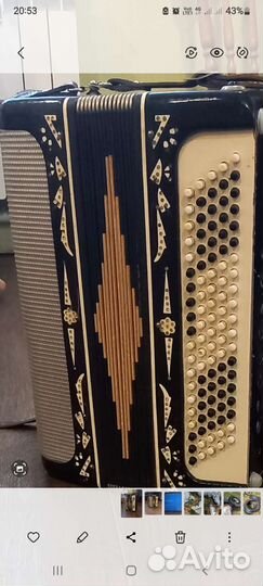 Баян со стразами