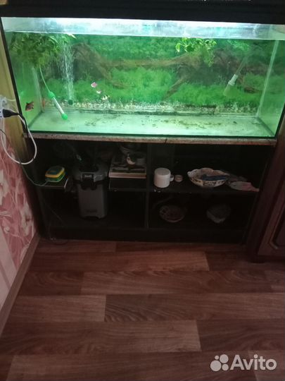 Аквариум с тумбой бу