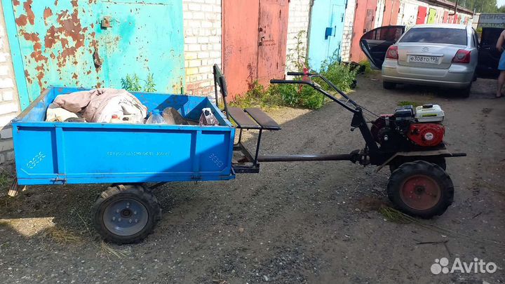 Мотоблок с прицепом