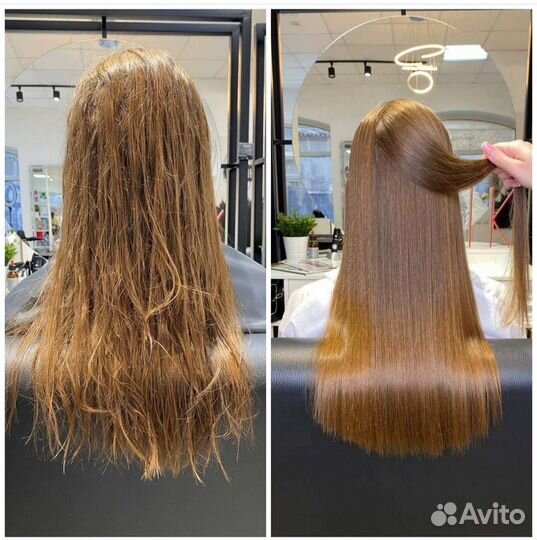 Кератиновое выпрямление, ботокс волос