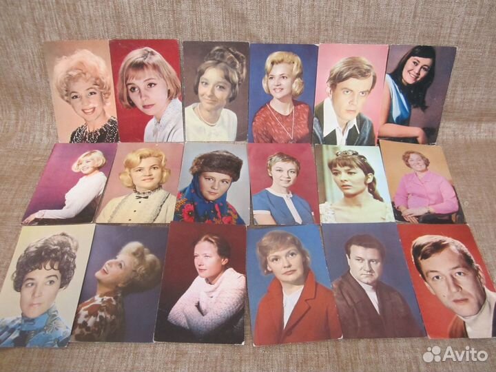 Открытки Артисты СССР. Цветные. 130+++ шт