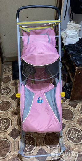 Санки коляска ника kids