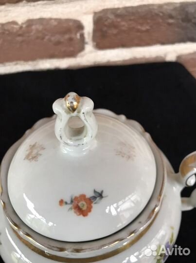 Сахарница Кахла мейсенский букет Германия