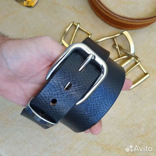 Ремень мужской из кожи буйвола