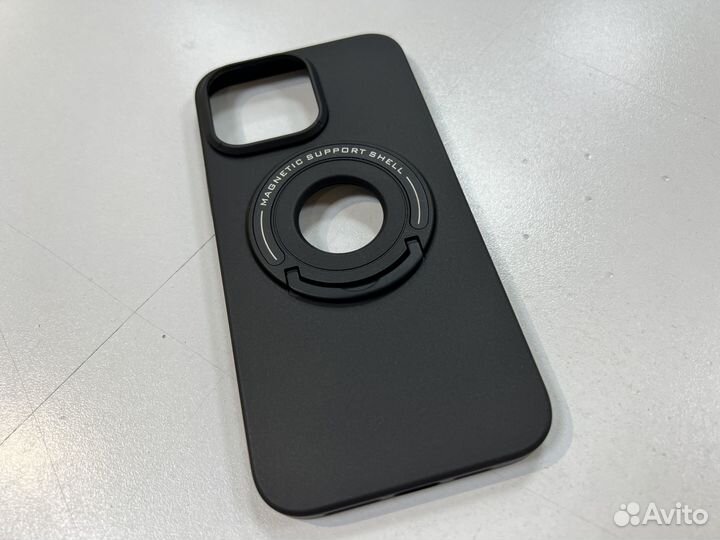 Чехол на iPhone 14 pro max с магнитом и подставкой