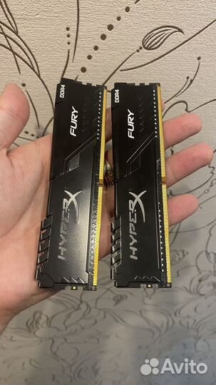 Оперативная память kingston hyperx fury ddr4 16gb