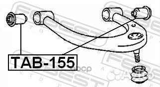 Сайлентблок переднего верхнего рычага TAB155 Fe