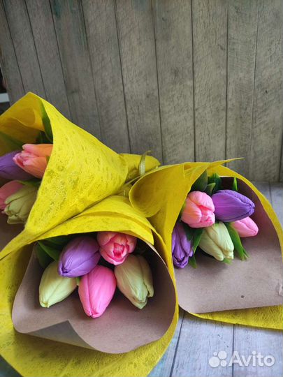 Букет тюльпан из мыла