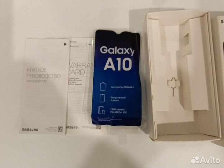 Оригинальная коробка samsung А10