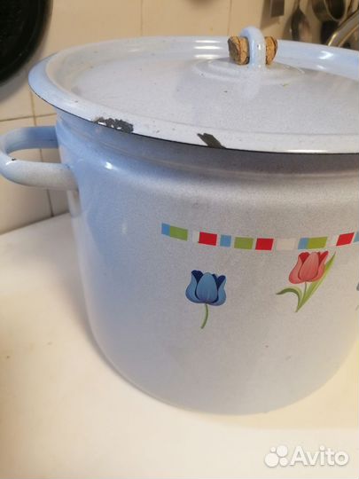 Кастрюля эмалированная 12.5 литров