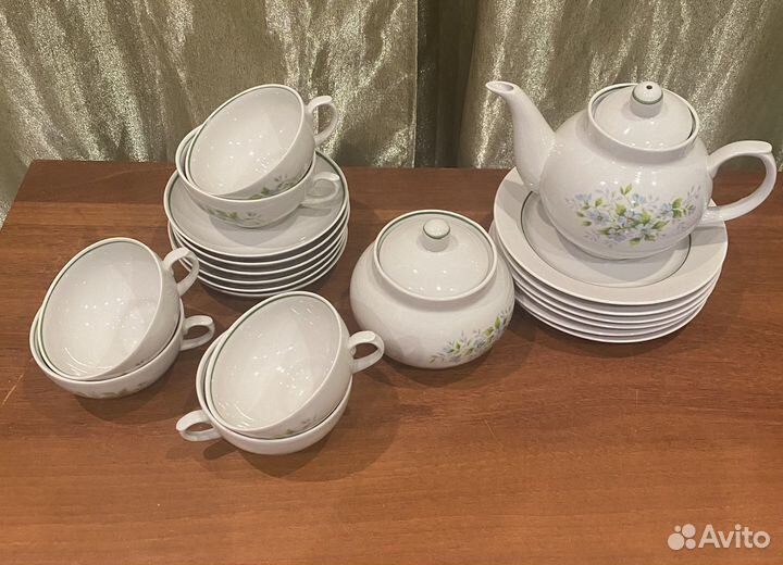 Чайный сервиз дулево фарфор