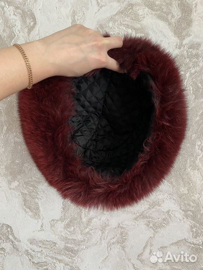 Шапка зимняя меховая женская из песца