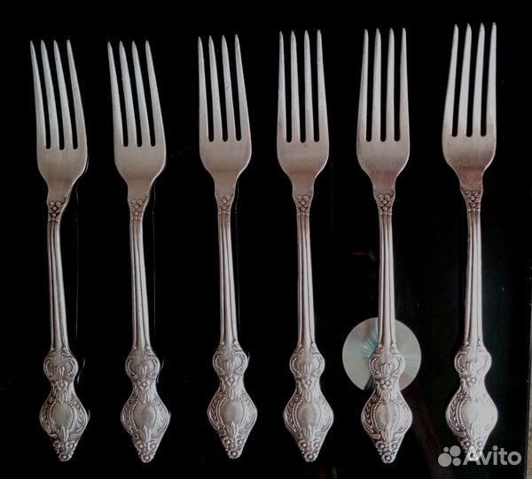 Вилки мельхиоровые СССР Свердловская роза