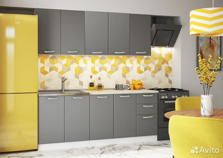 Кухня модульная Графит