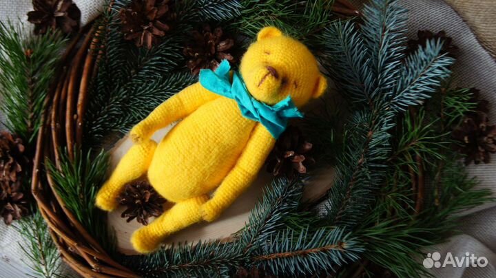 Мягкая игрушка/В подарок/Мишка/Медведь/Жёлтый