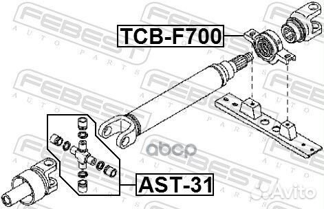 Крестовина карданного вала 29X50 AST-31 Febest