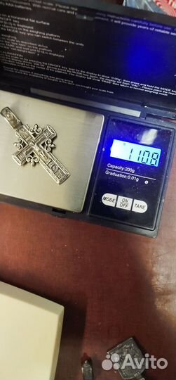 Мужская серебряная цепь с крестом