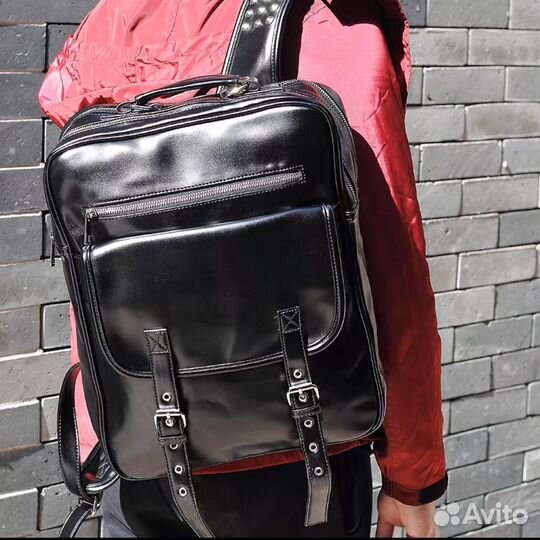 Рюкзак дизайнерский y2k кожаный
