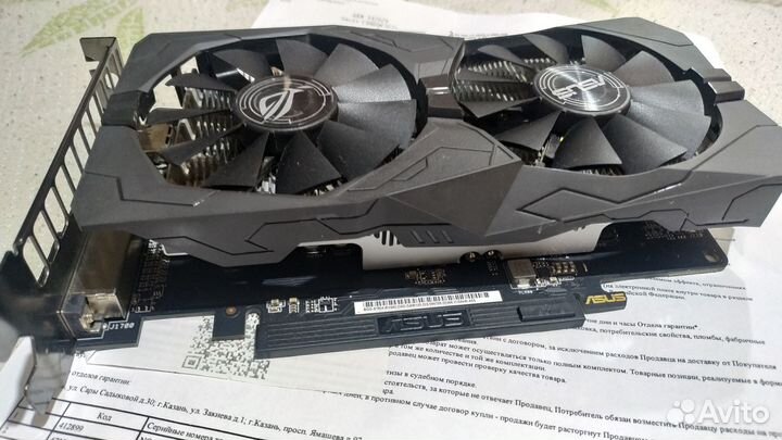 Видеокарта asus Dual Radeon RX 560 4GB