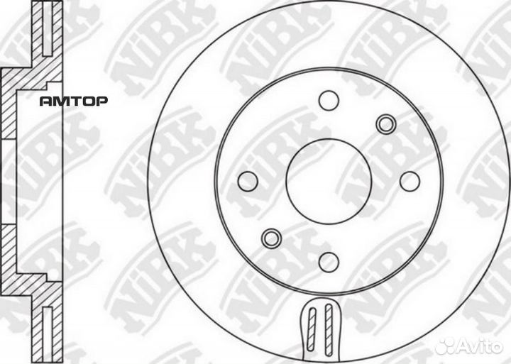 Nibk RN1571 Диск тормозной nibk RN1571