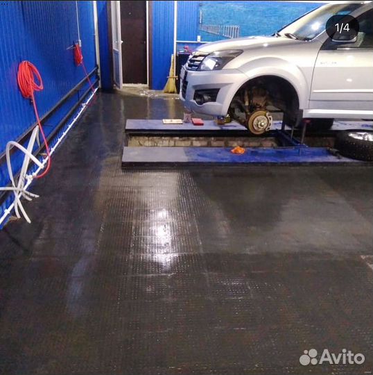 Модульный пол для гаража