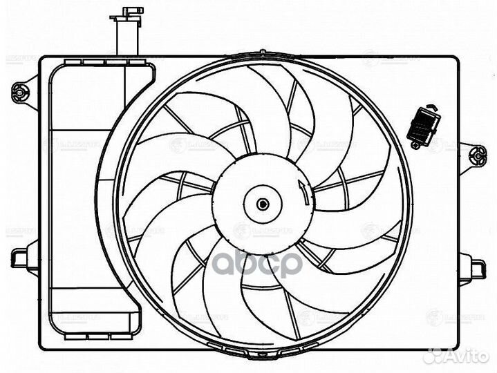 Электровентилятор охлаждения для а/м KIA Seltos