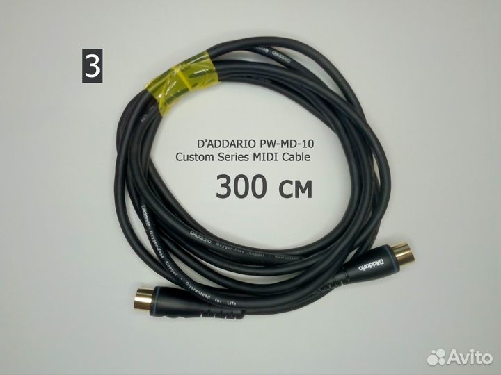 Миди кабель D'addario 3 метра