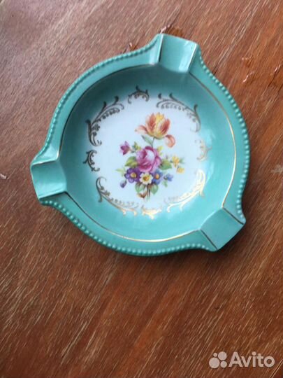 Фарфоровая пепельница Porzellanfabrik Martinroda