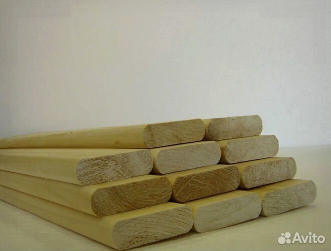 Полок осина сорт В 25*85 1,9м имитация бруса